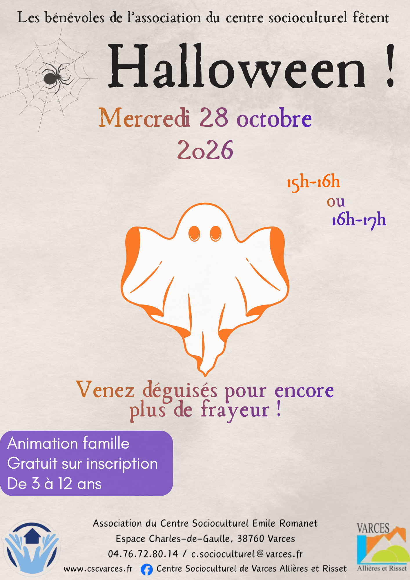 Animation famille pour Halloween