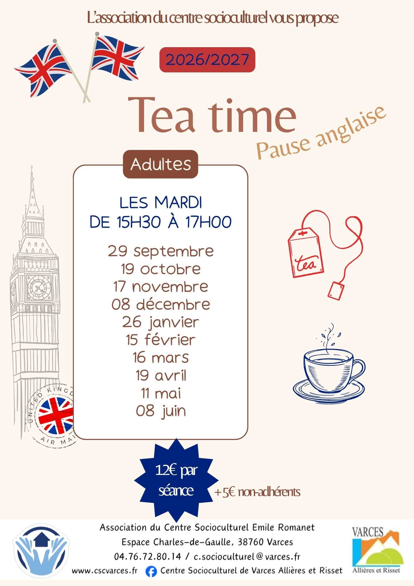 Stage d’anglais pour adultes – Yea time