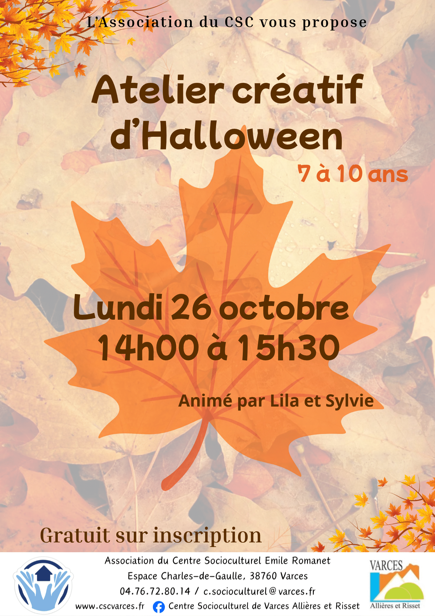 Atelier créatif d&rsquo;Halloween pour les enfants de 7 à 10 ans